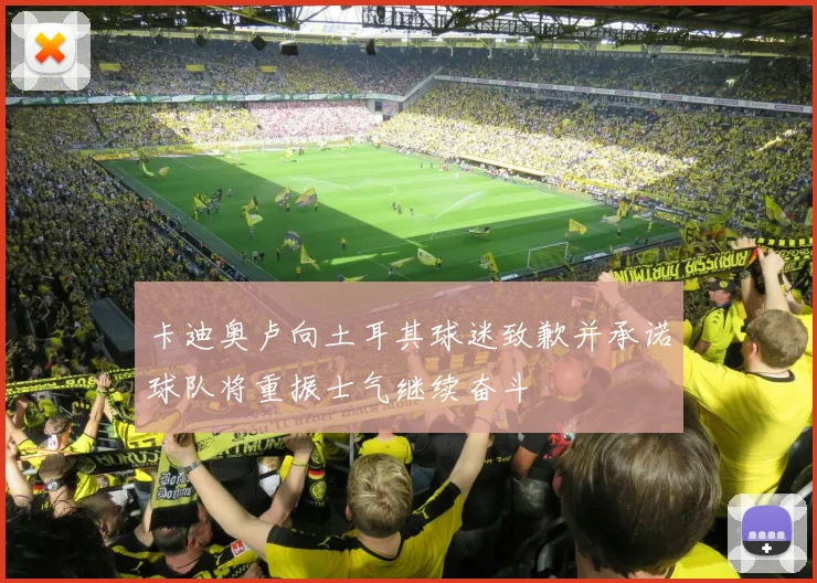 卡迪奥卢向土耳其球迷致歉并承诺球队将重振士气继续奋斗